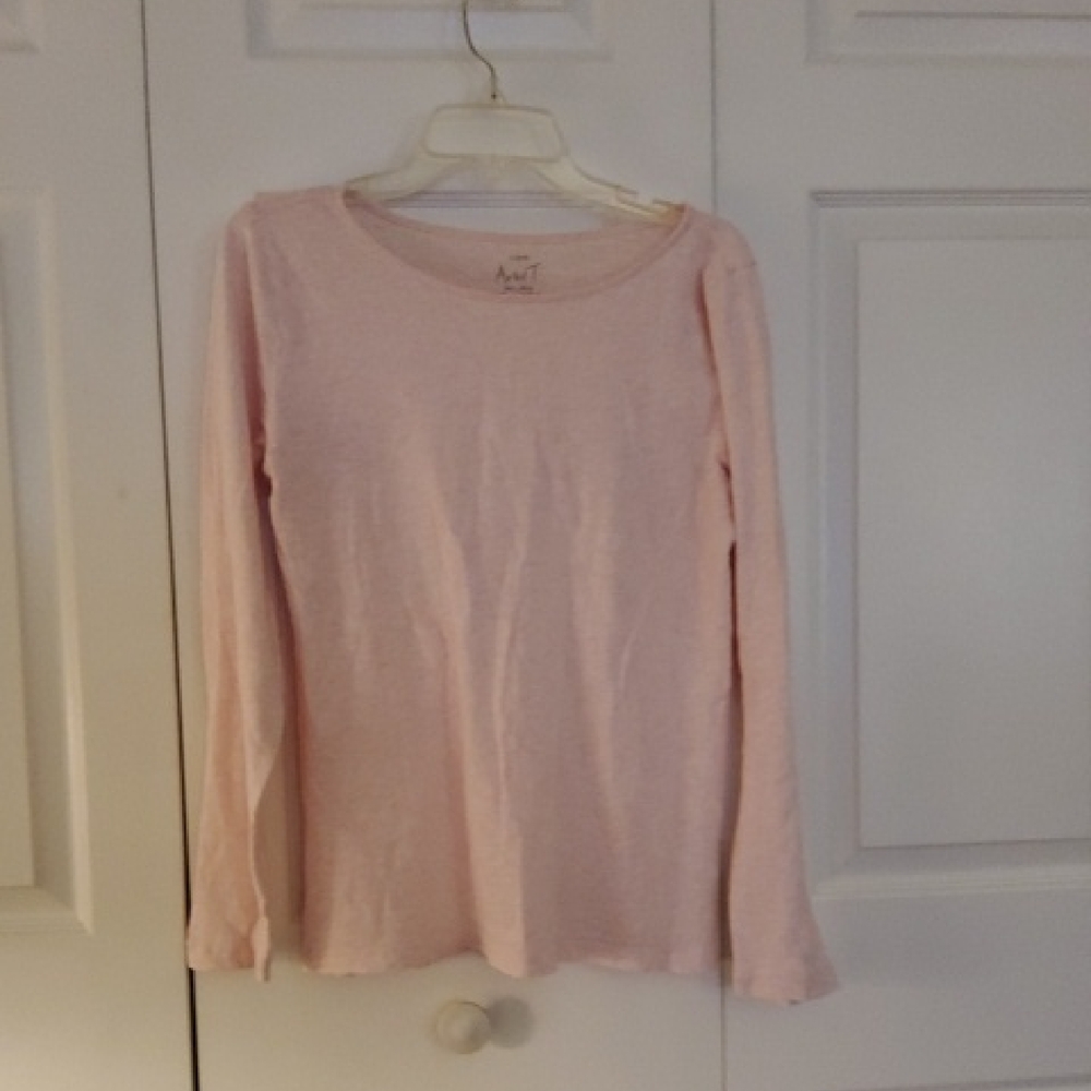 J. Crew Light Pink Long Sleeve Tee